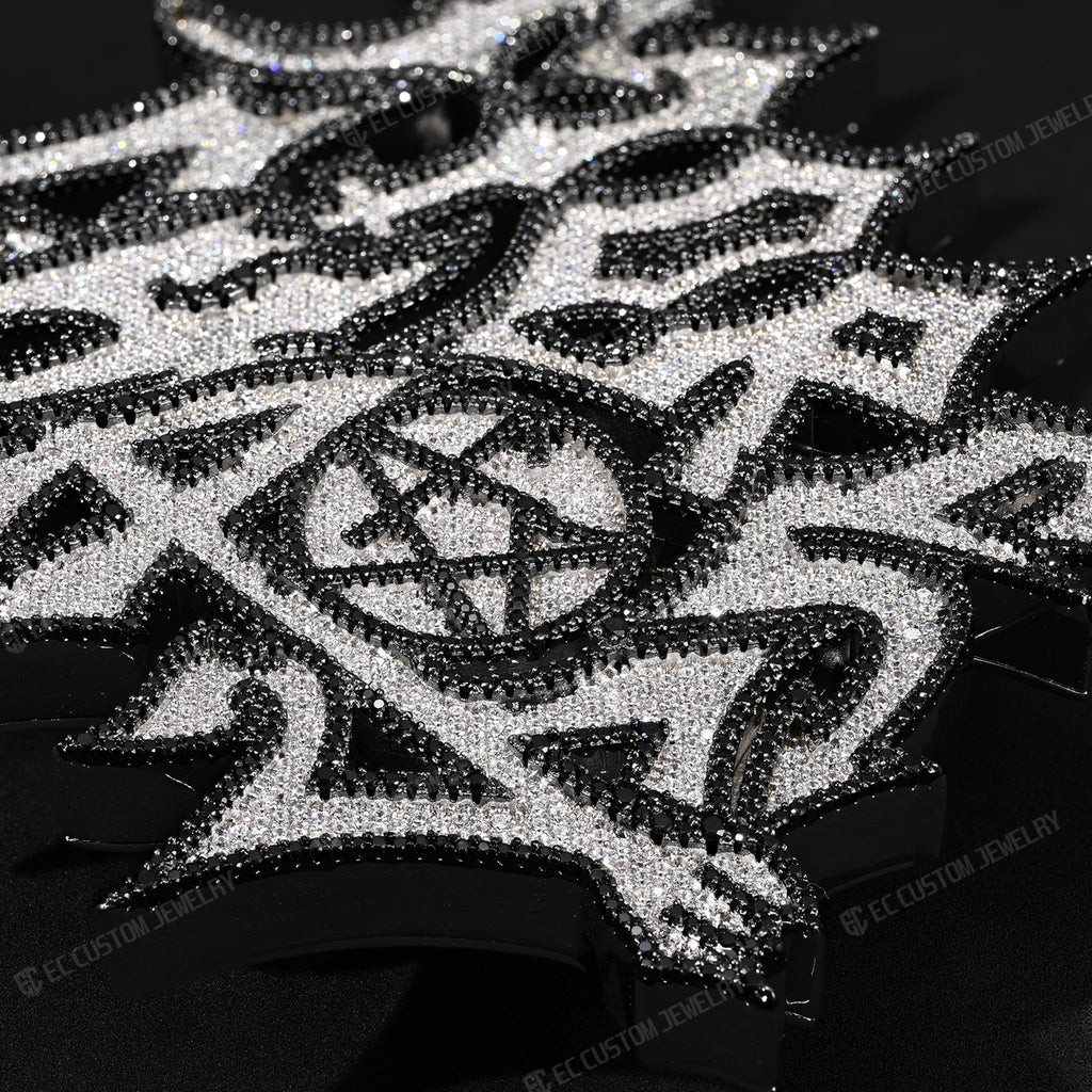 More Chaos Iced Out Belt Buckle Hip Hop Accessories