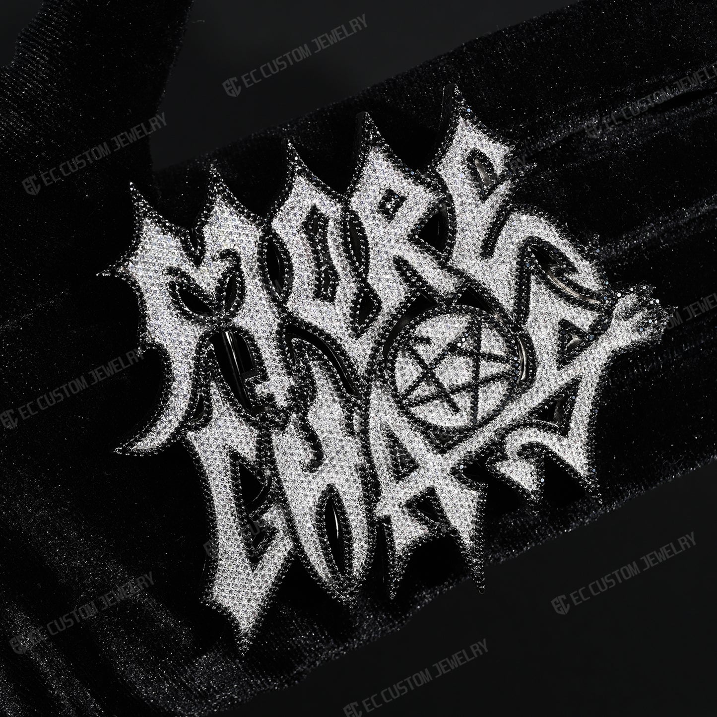 More Chaos Iced Out Belt Buckle Hip Hop Accessories