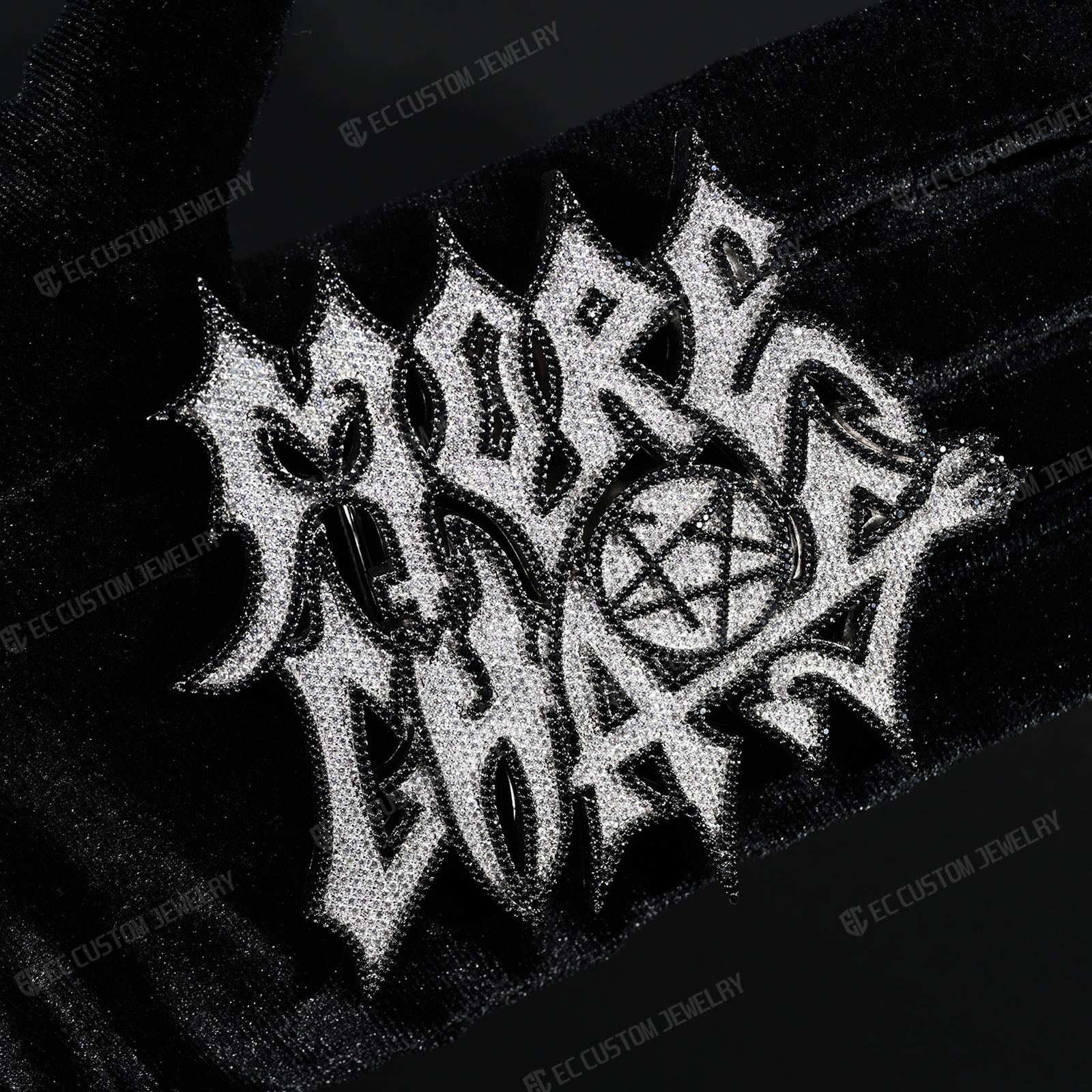 More Chaos Iced Out Belt Buckle Hip Hop Accessories