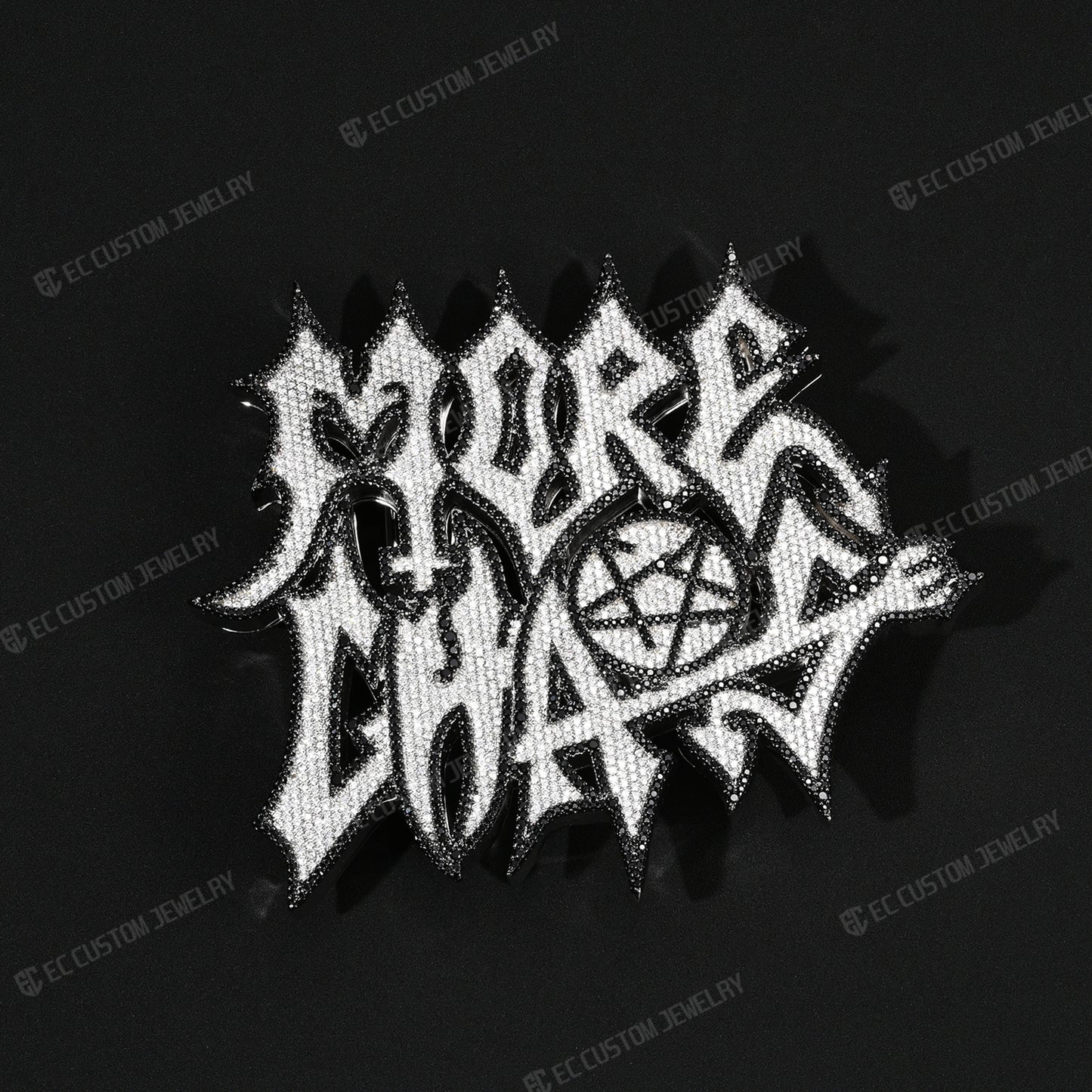 More Chaos Iced Out Belt Buckle Hip Hop Accessories