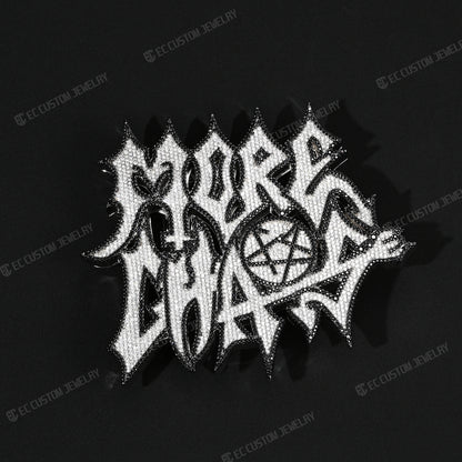 More Chaos Iced Out Belt Buckle Hip Hop Accessories