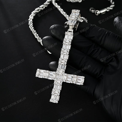 NBA YOUNGBOY SAME STYLE UPSIDE DOWN CROSS PENDANT