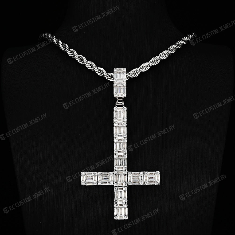 nab young boy same st peter diamond upside down cross pendant necklace drip for days