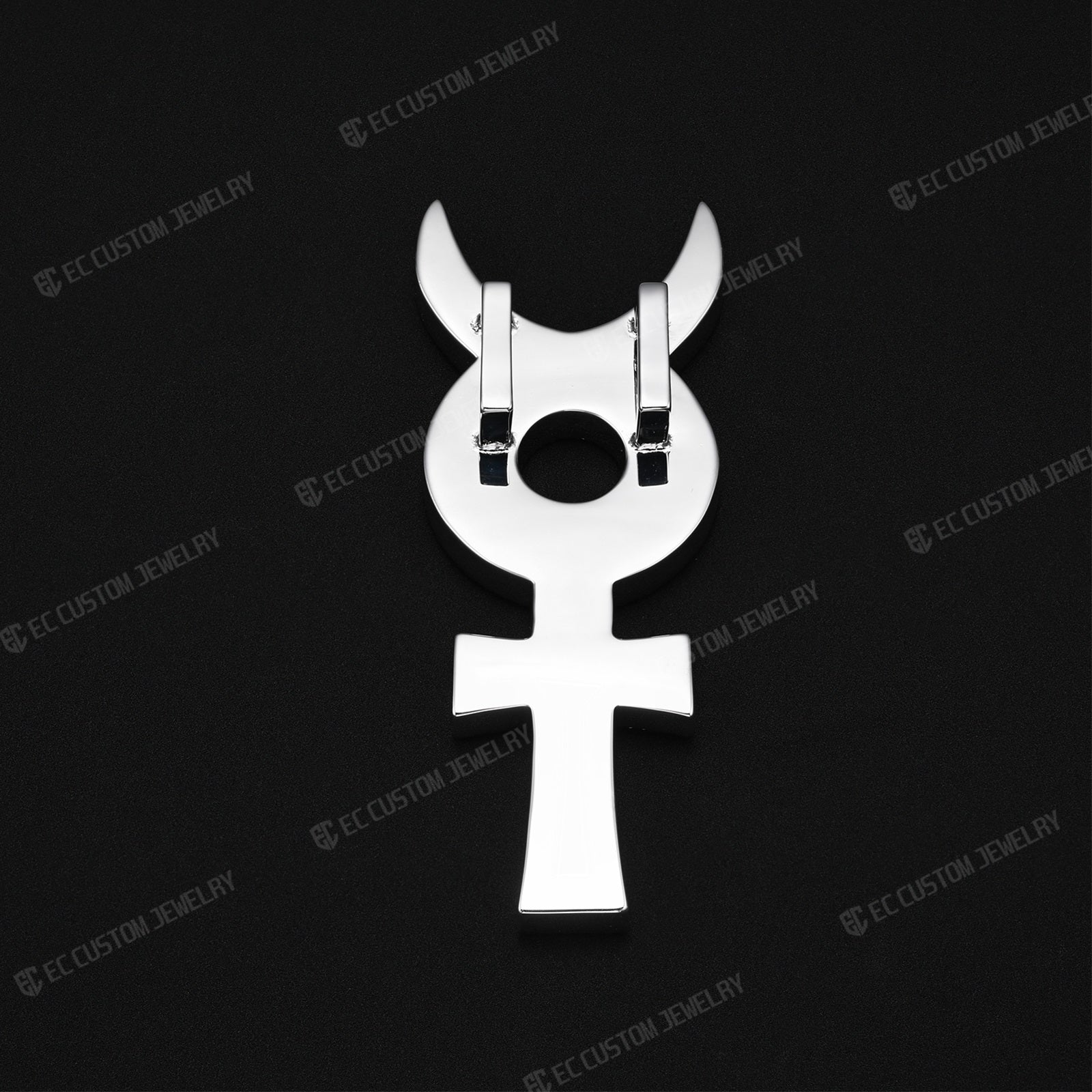 OsamaSon Flex Musix Iced Out Ankh Pendant Baguette VVS Moissanite & S925 Silver Underground Hip Hop Rapper Jewelry 2
