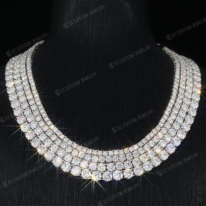 Street Style Luxurious Moissanite Tennis Chain