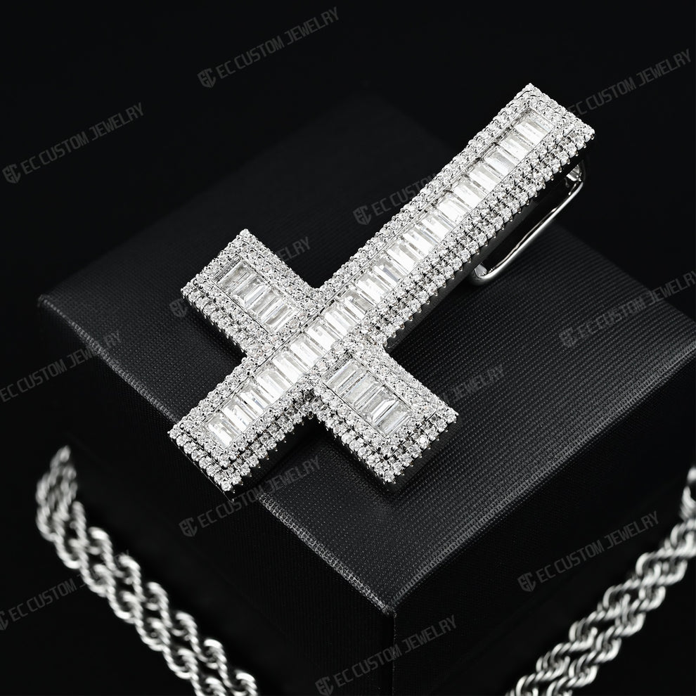 Upside Down Cross pendant Inverted Cross Hip Hop 00 Gang – EC Custom ...