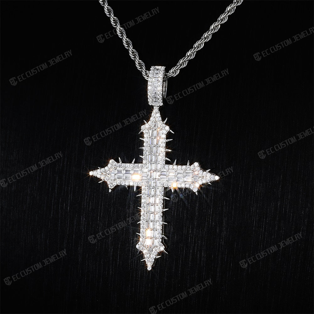 ice out jewelry necklace cross pendant