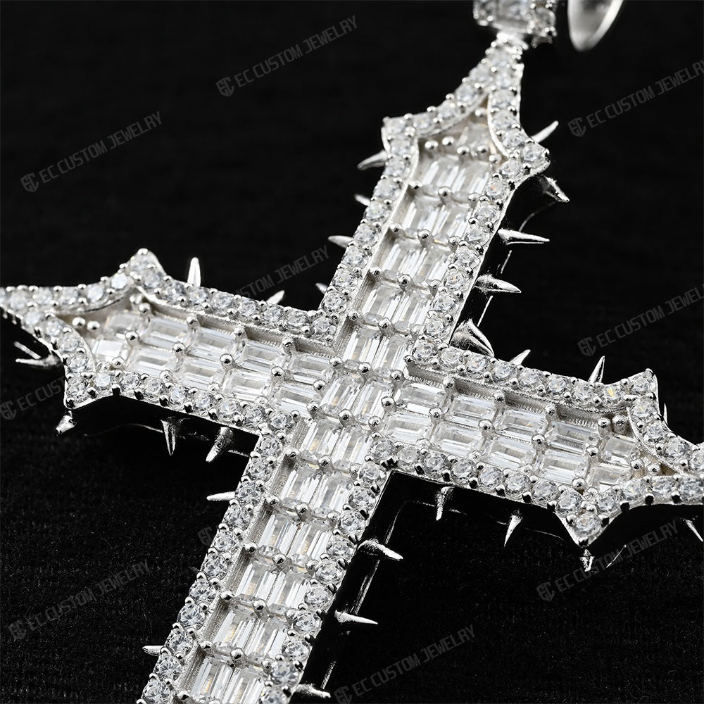 streetwear cross pendant