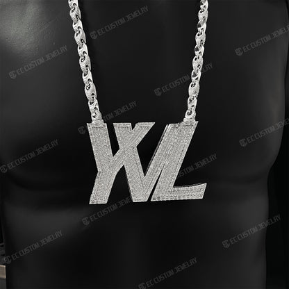 YVL Link Rope Chain iced Out Hip Hop necklace cart iyoung vamp life logo neck chain 1