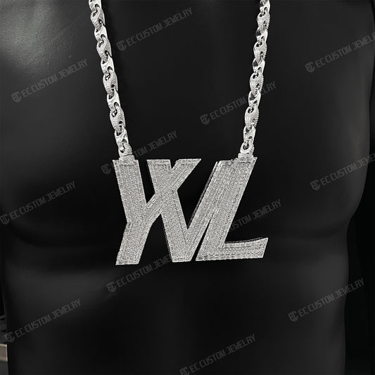 YVL Link Rope Chain iced Out Hip Hop necklace cart iyoung vamp life logo neck chain 1
