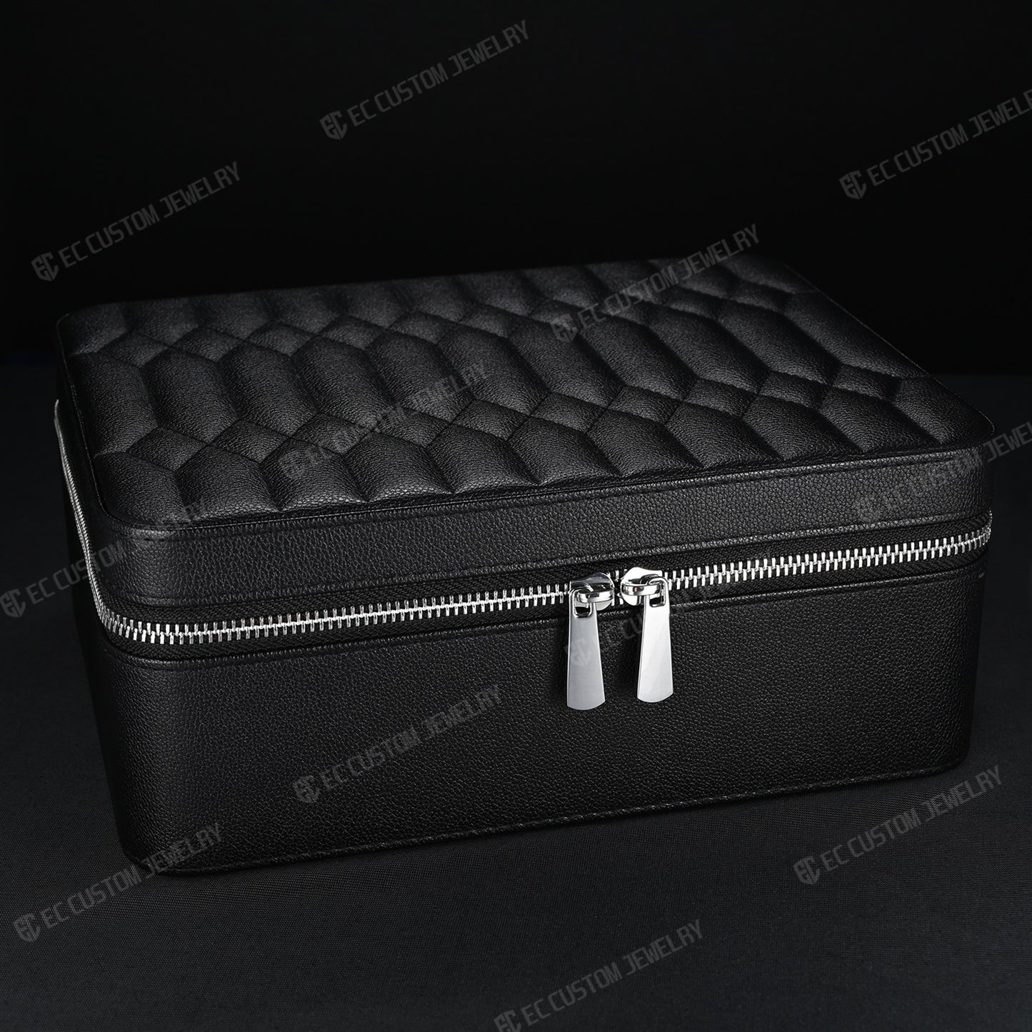 Solid 2KG High End Leather Jewelry Box  Iced Out Chain Luxury Case for Hip Hop