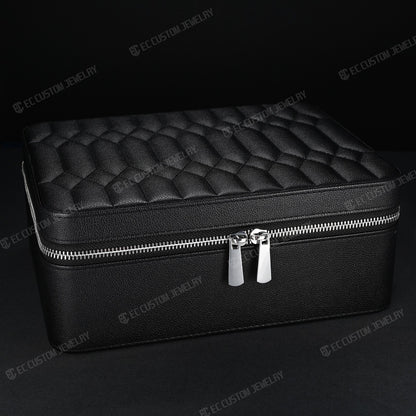 Solid 2KG High End Leather Jewelry Box  Iced Out Chain Luxury Case for Hip Hop