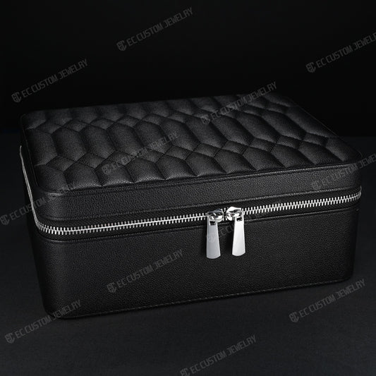 Solid 2KG High End Leather Jewelry Box  Iced Out Chain Luxury Case for Hip Hop