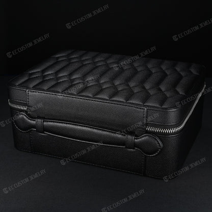 Solid 2KG High End Leather Jewelry Box  Iced Out Chain Luxury Case for Hip Hop