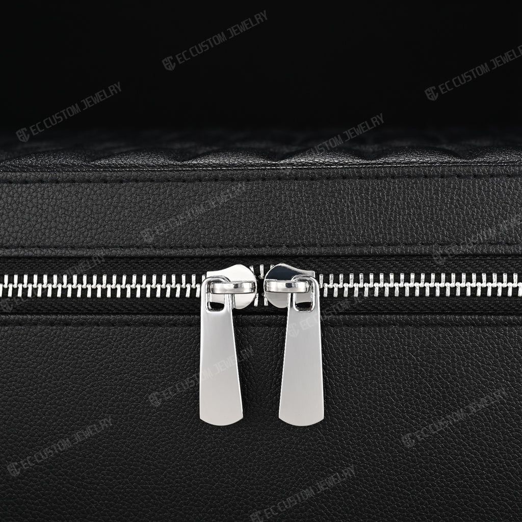 black blue inside hip hop jewelry box iced out chain case watch diamond pendant keeping 3