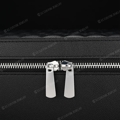 Solid 2KG High End Leather Jewelry Box  Iced Out Chain Luxury Case for Hip Hop