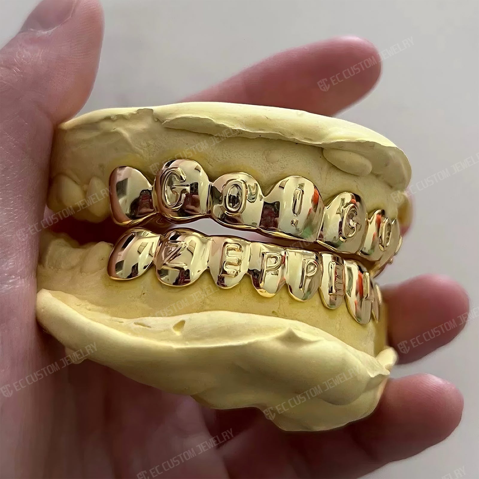 custom solid deep Cut customized Zeppeli Grillz 1