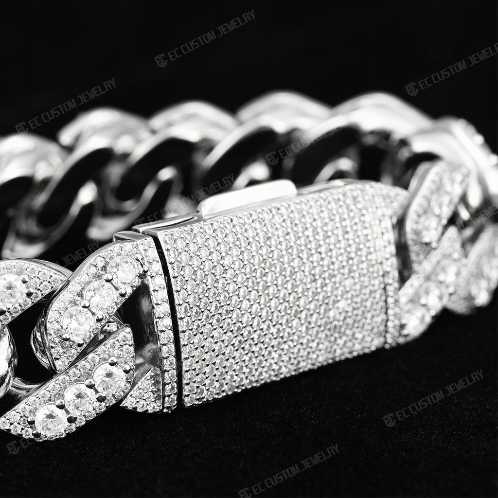 iced out cuban chain bracelet best shining hip hop jewelry 1