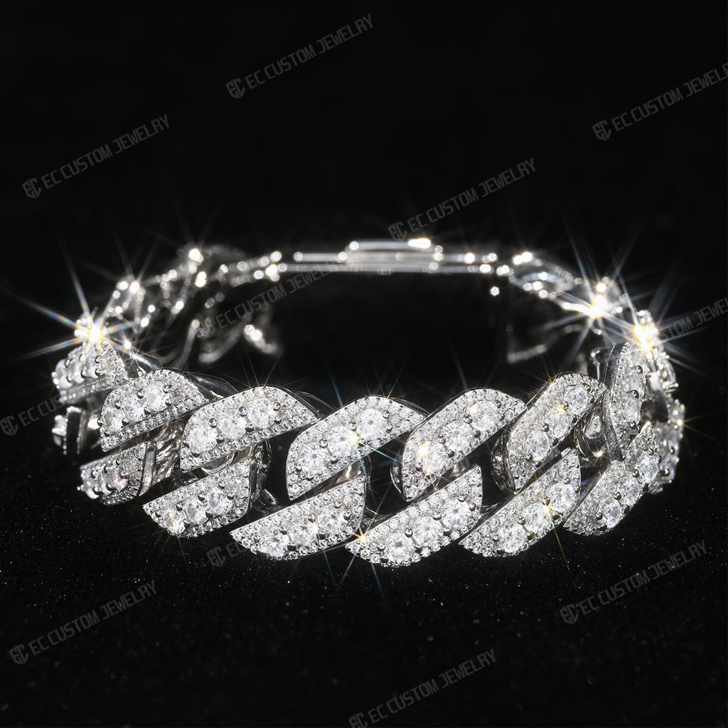 iced out cuban chain bracelet best shining hip hop jewelry 3