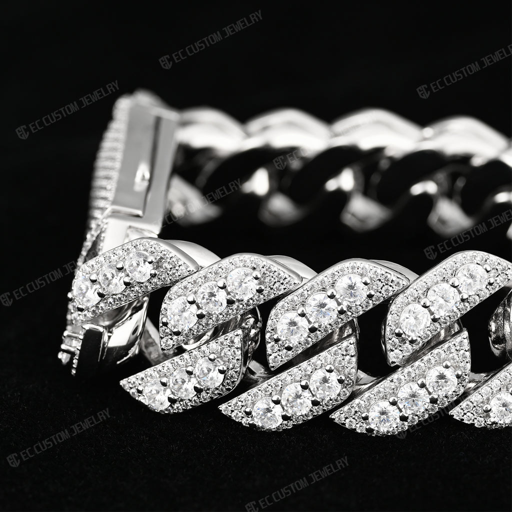 iced out cuban chain bracelet best shining hip hop jewelry 7