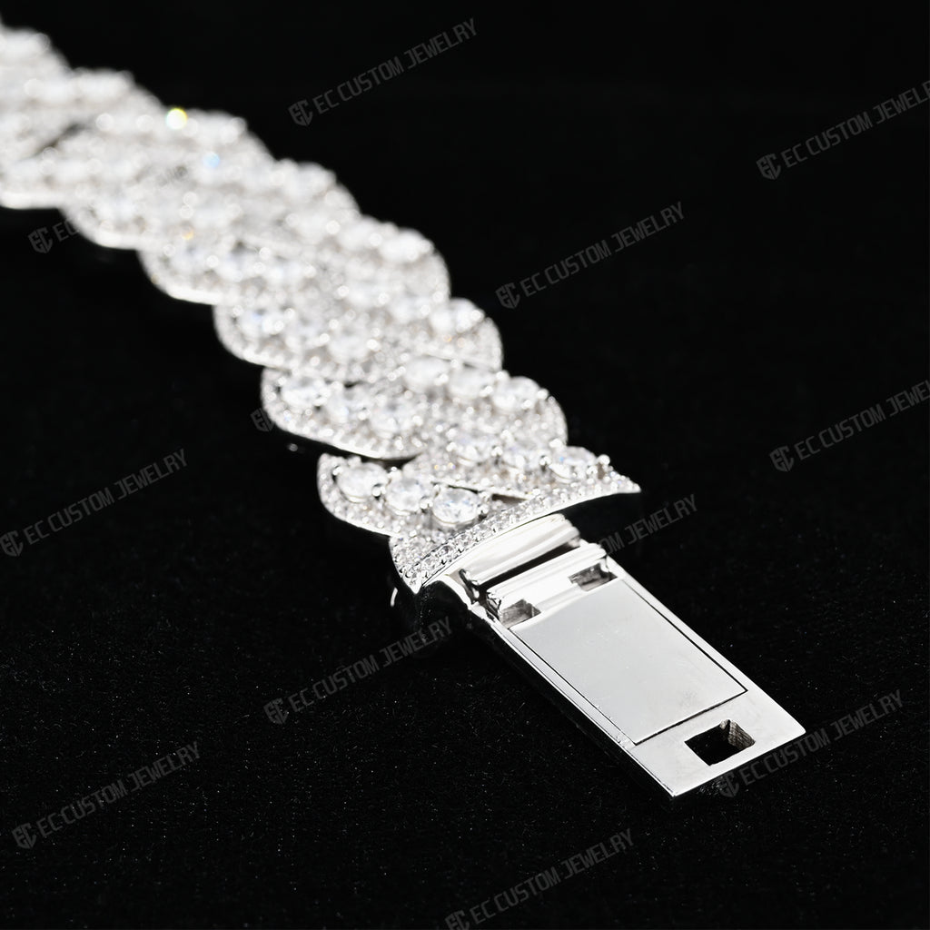 iced out cuban chain bracelet best shining hip hop jewelry 6