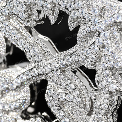 Dazzling Iced Out X Pendant Standard Size
