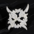 iced out x pendant ken carson jewelry S925 sterling silver opium gang