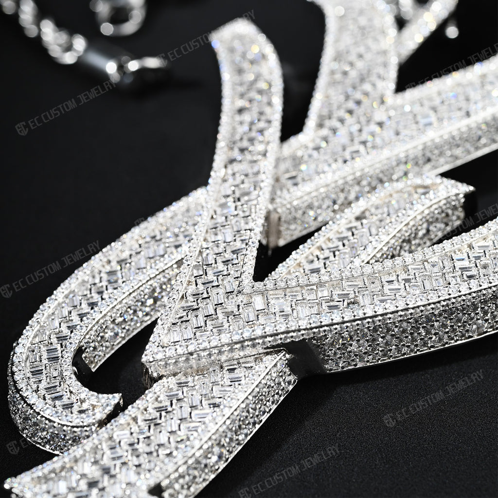 YVL Label Iced Out Pendant Hip Hop Rapper Jewelry – EC Custom Jewelry