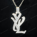 yvl ysl logo pendant hip hop rapper iced out jewelry men fashion outfit diamonds 925 silver 4